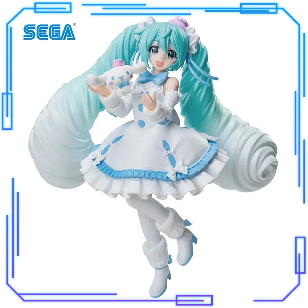 

In Stock SEGA Original Genuine Luminasta Hatsune Miku Series Cinnamoroll White Dress Ver 19cm Collections Model Toy Figures Gift