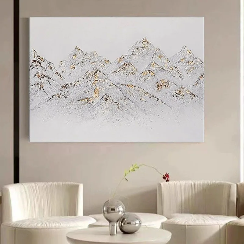 Abstract Art New Chinese Style Jinshan Living Room Handmade Oil Painting For Home Decoration Bedroom Dining Room Living Room and