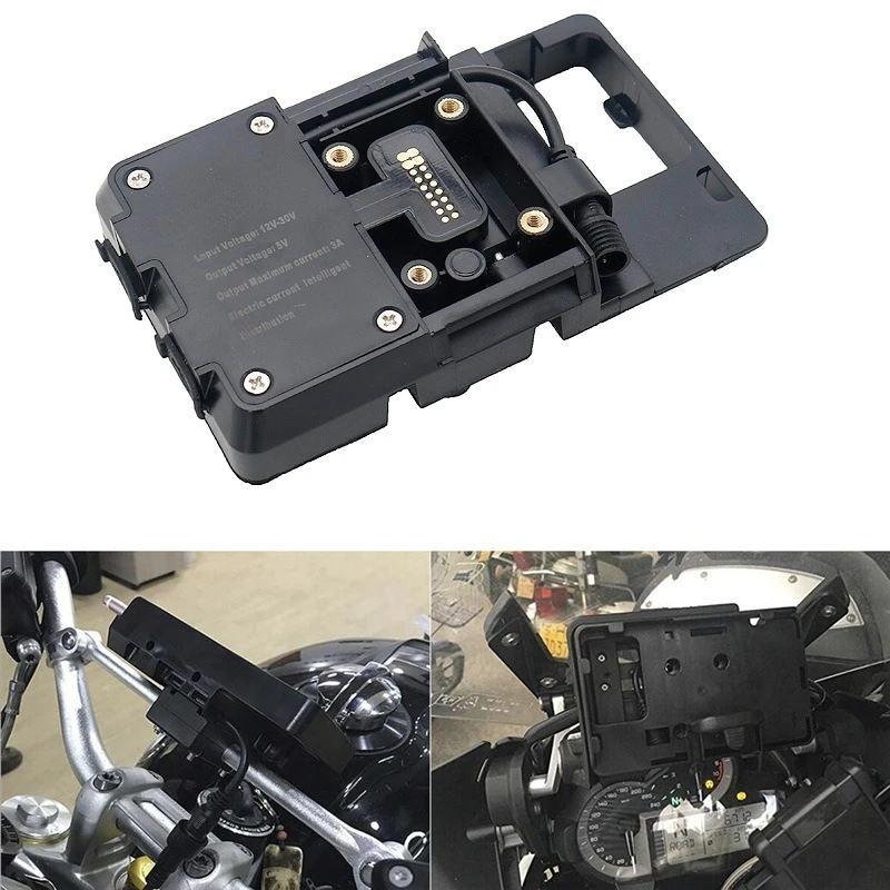 

Mobile Phone USB Navigation Bracket Motorcycle USB Charging Mount for BMW R1200RT R1250RT for R 1200 1250 RT
