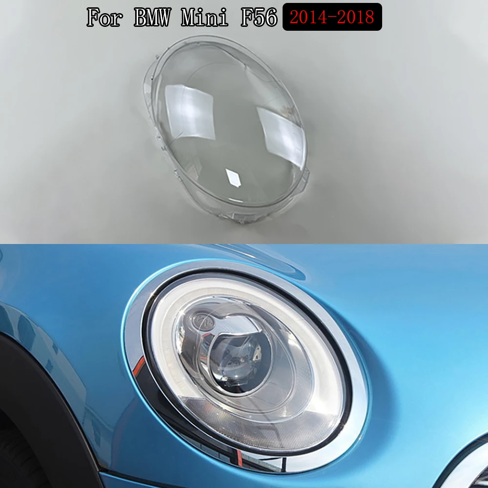 For BMW Mini F56 2014 2015 2016 2017 2018 Headlamp Shell Lens Headlight Cover Transparent Lampshade Head Lamp Plexiglass