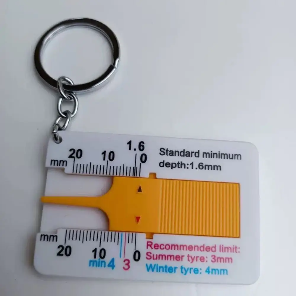 Professional Automotive Tire Depth Gauge Measurement Tool Accurate Tyre Wear Indicator Car Safety Inspection Device