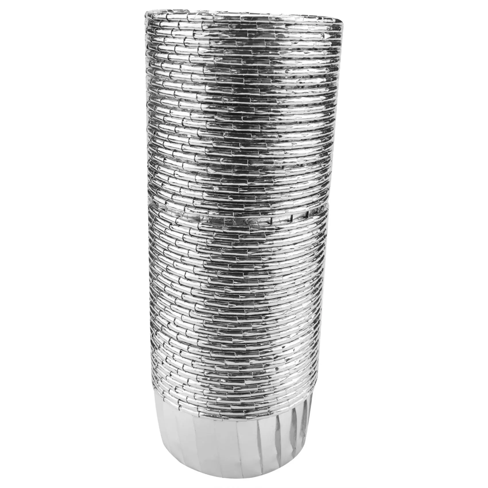 AA83 50Pcs Aluminum Foil Cupcake Cups Disposable Muffin Liners Baking Cups Aluminum Cupcake Tip Pan Ramekin Holders Little Puddi