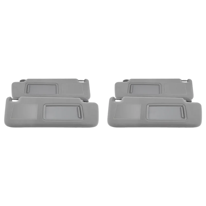 

NEW-2Pair Car Grey Sun Visor Assembly 74320-60850-B1 7432060850B1 For Toyota Prado 2002-2009