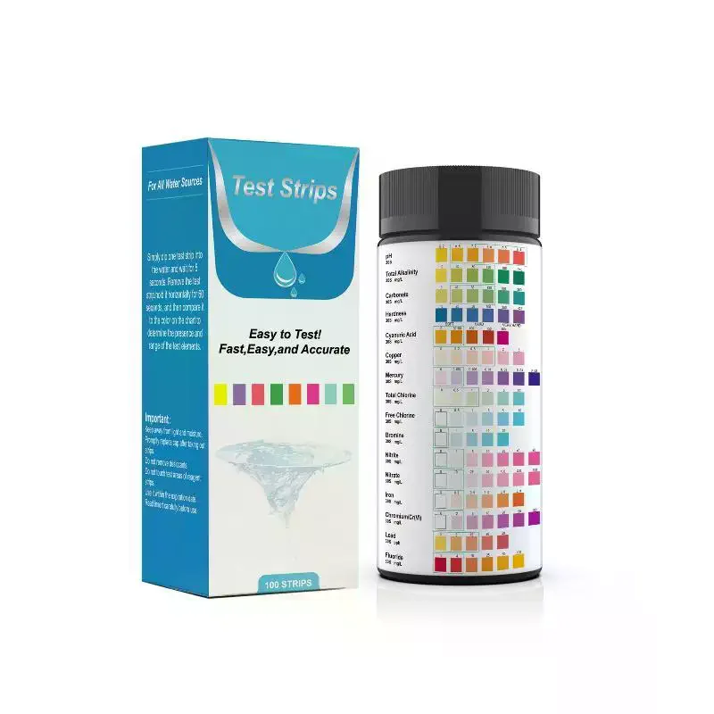50 /100 Pcs 16 IN 1 Aquarium Fish Tank Test Kit With Test Tube Water Quality Monitor PH Test Strips Fast Accurate