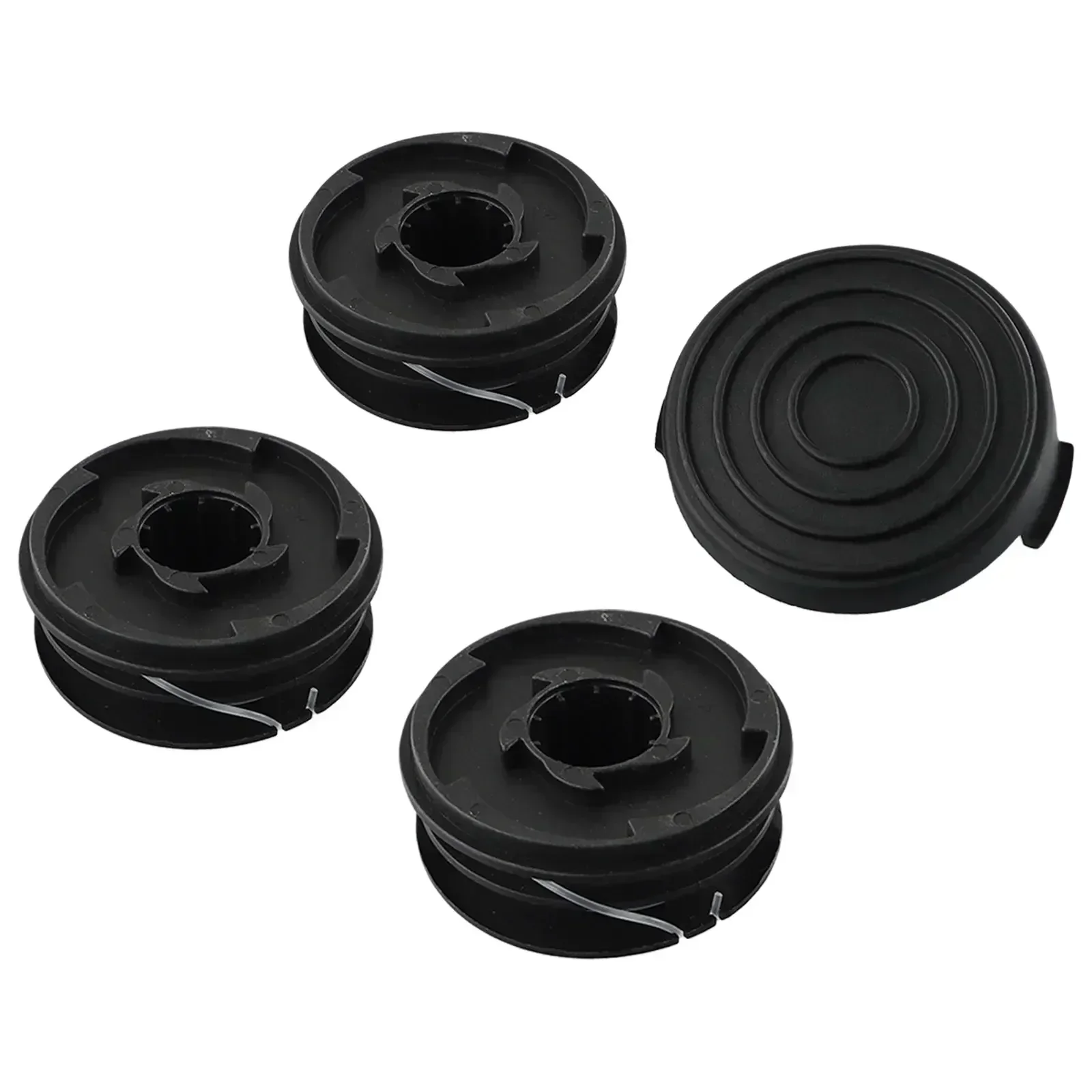 4pcs Trimmer Spool Head Set For Einhell GC-ET 4530 3405685 Straw Rope Coil Kit Garden Mower Spools Cap Cover Replacement Parts