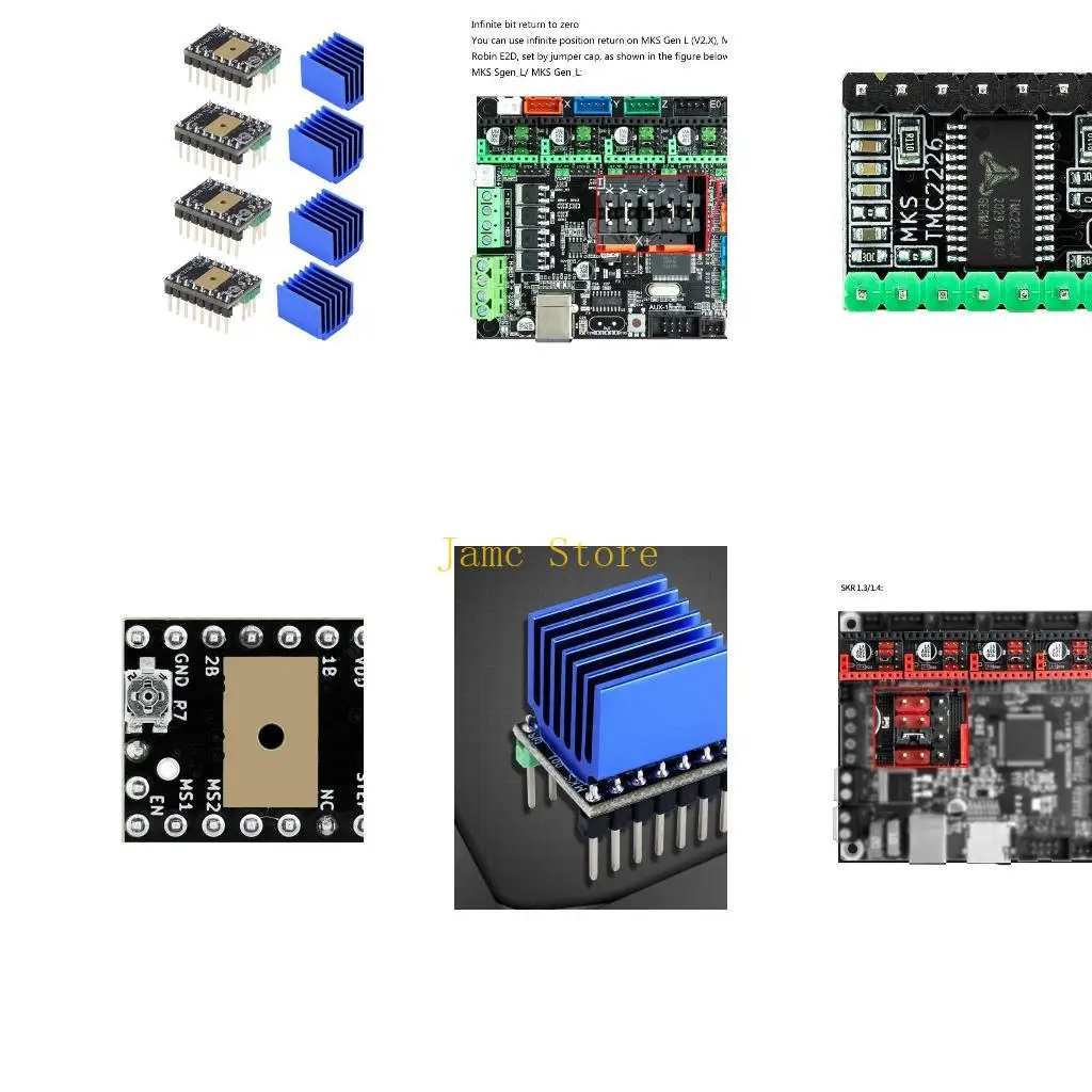 

LX0B 3D Printer Accessories TMC2226 Stepper Motor Drives Module Mute Drive 2209