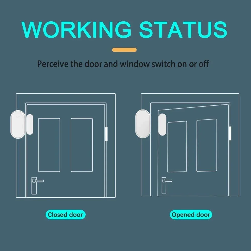 Picture 6: Zigbee Door Contact Sensor Window Detectors Magnetic Sensor Smart Home Security Protection Remote Monitor From Tuya APP