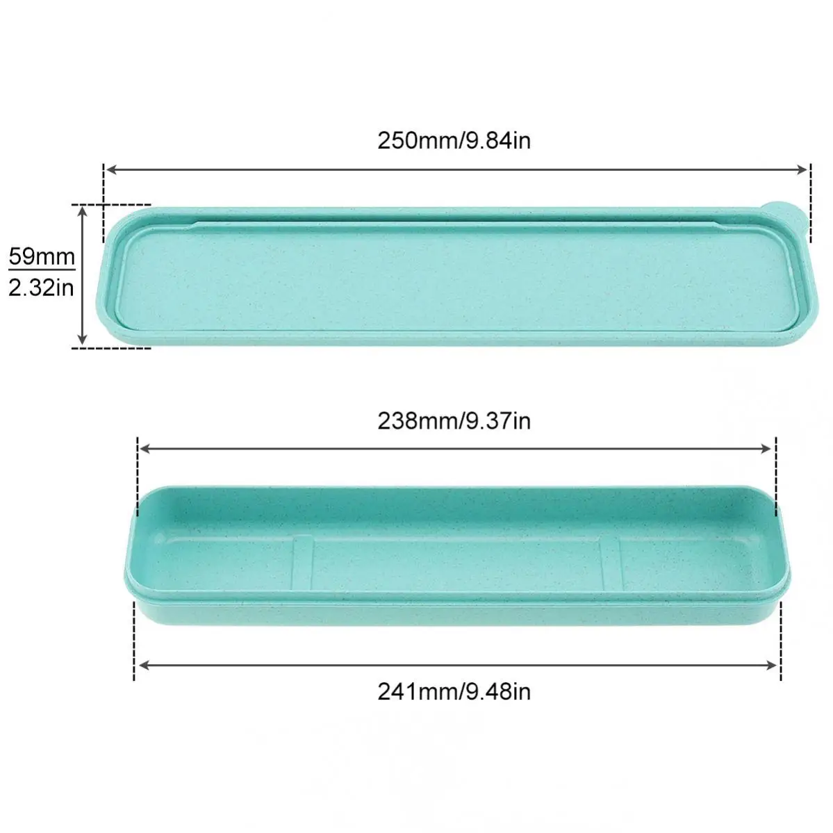 Portátil Tableware Storage Box, Acabamento requintado, forma simples, Split Tipo, Trigo, Louça Caixas