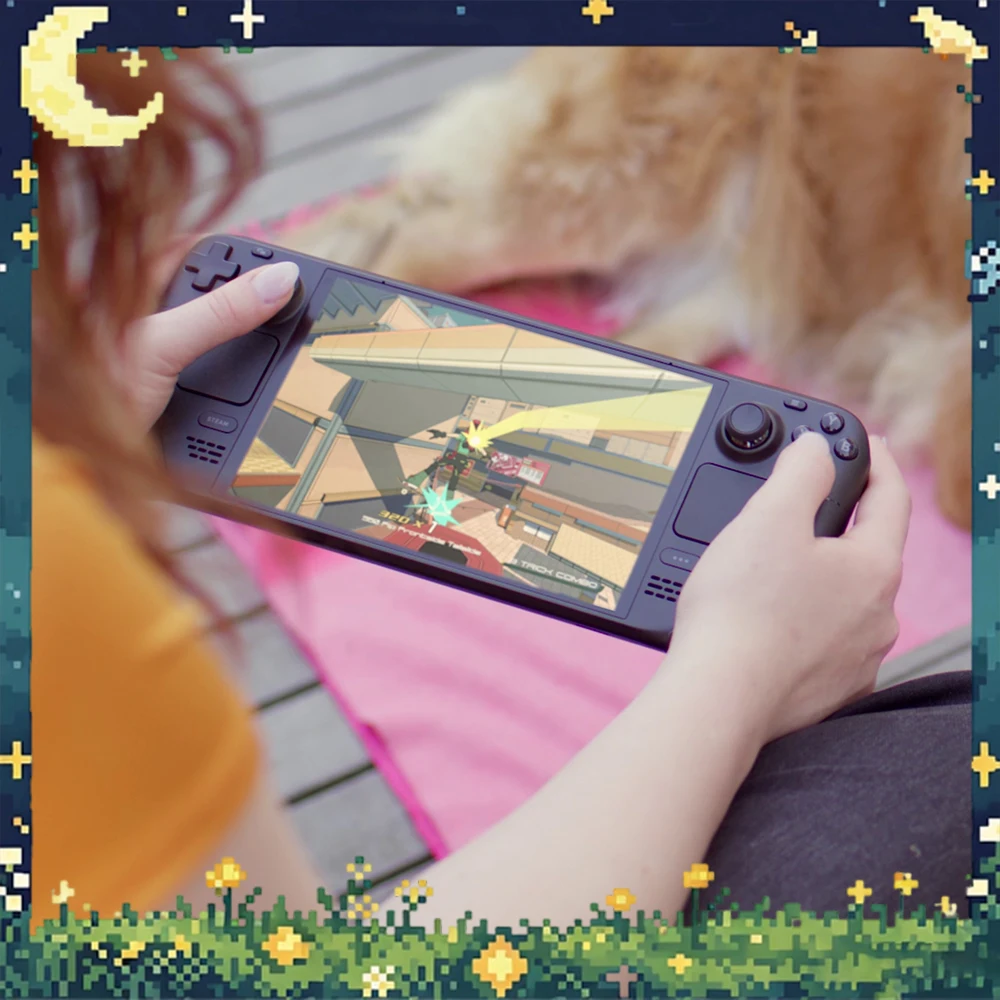 Valve Steam Deck OLED Handheld Gaming PC 512GB 7.4 Inch 90Hz Touchscreen SteamOS Portable Game Console with WiFi 6E Bluetooth