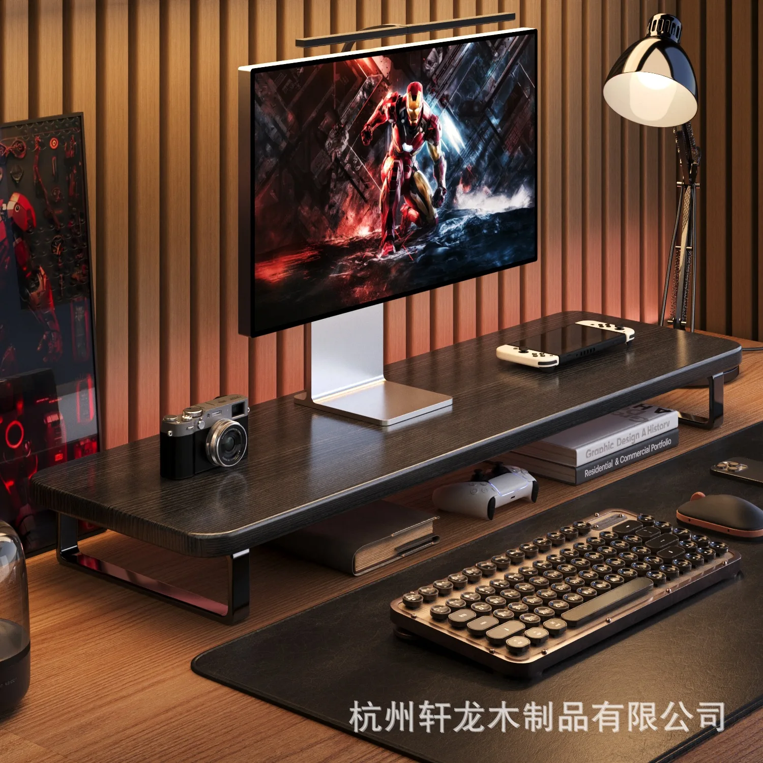 Bild 3: Kleine Monitor Desktop Höhe Stehen E-sport Zimmer Büro Laptop Tastatur Ständer Lagerung Regal Bord