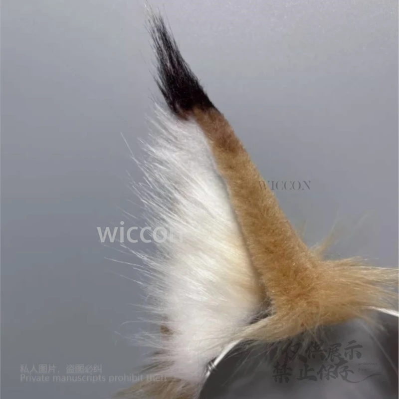 Gioco Love And Deepspace Sylus Costume Cosplay Kawaii Orecchie di gatto Tornante Coda Fursuit Orecchie nere/gialle Puntelli Festa di Halloween Uomini