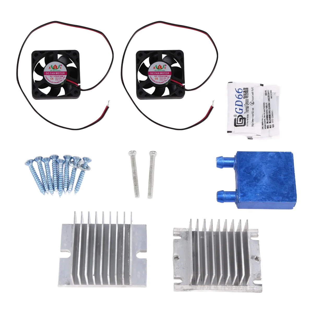 1 Set Mini condizionatore d'aria Kit fai da te termoelettrico Peltier Cooler refrigerazione sistema di raffreddamento + ventola per strumento domestico