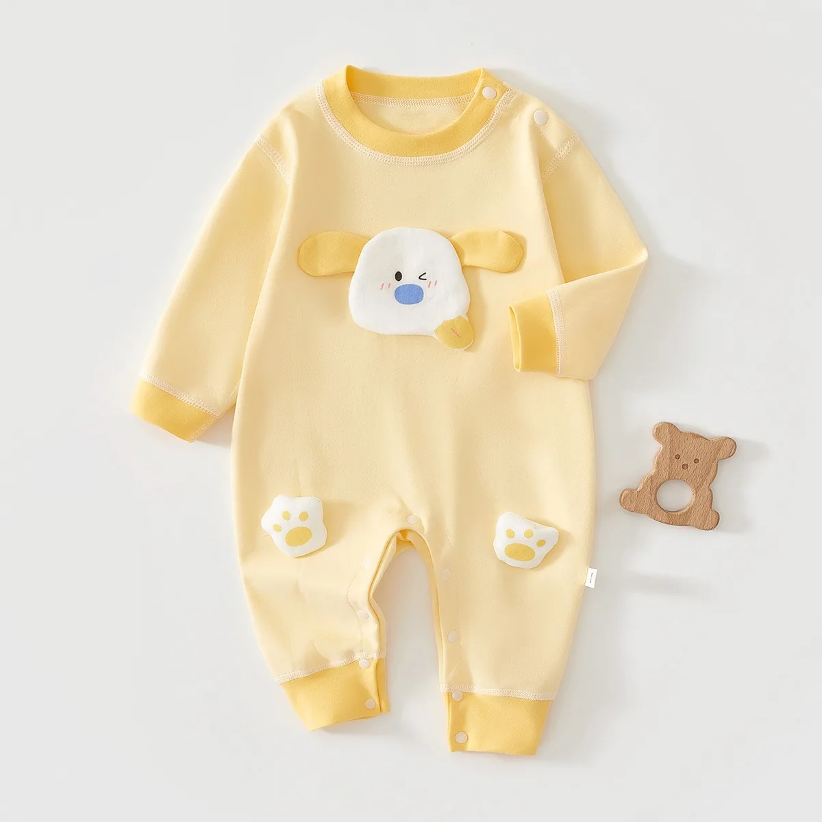 2026 Autumn New Pure Cotton Baby Overalls Newborns Baby Girl 6-24 Months Spring Jumpsuit Infant Boy Cartoon High Quality Romper