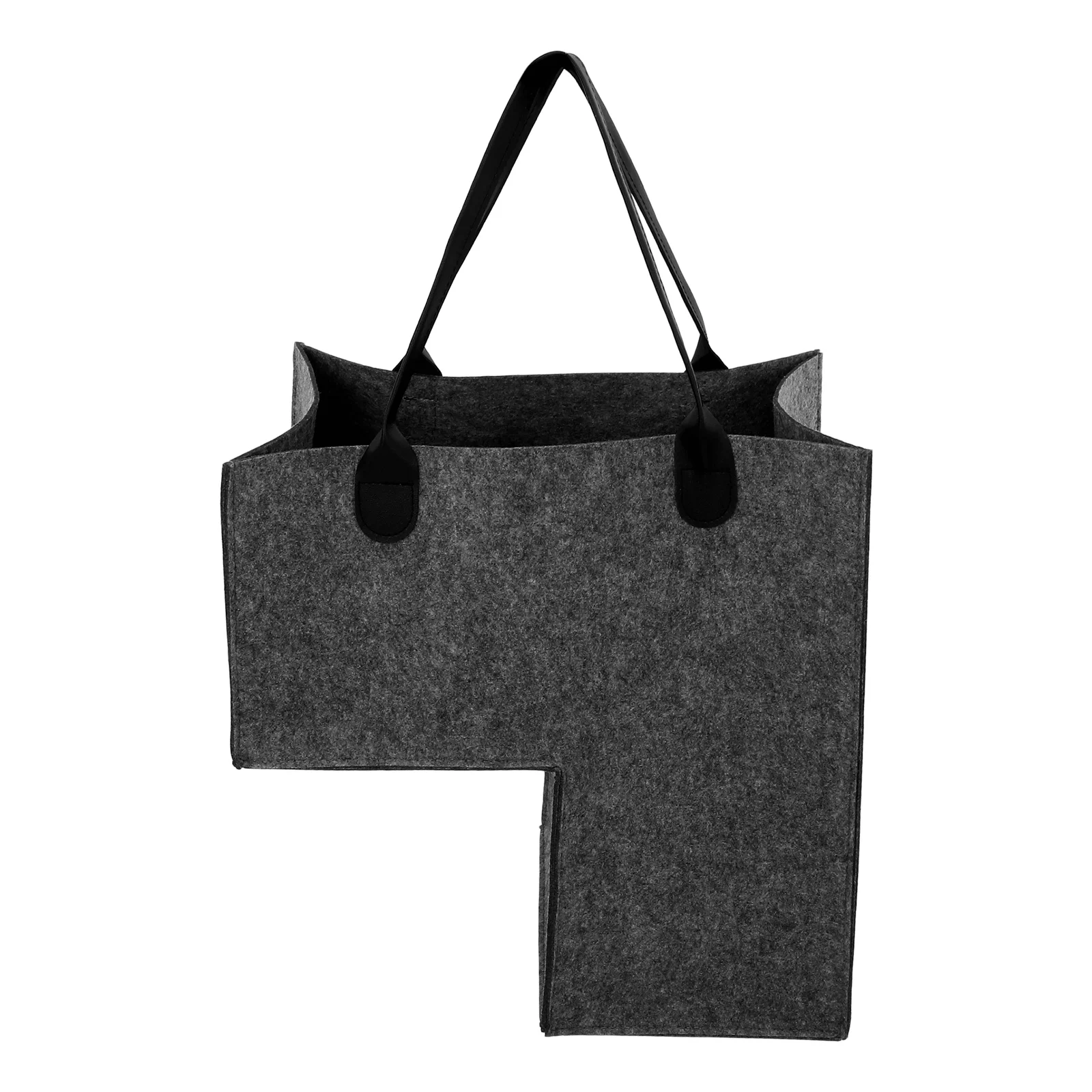 

Large Storage Basket Stairs Tidy Felt Material Lightweight Modern Style L Shaped Space Saving Great for Clothes Towels