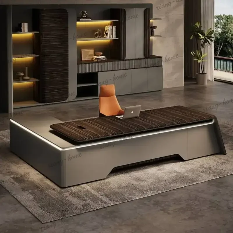 FG Adjustable Wood Office Desks Executive Storage Modern Portable Office Desks Standing Adjustable Mesas De Computador Furniture