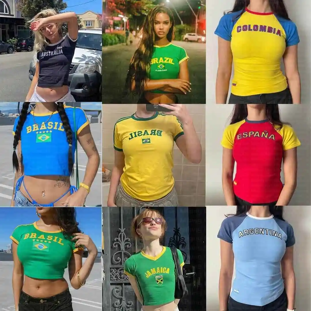 

Женская приталенная футболка реглан Spicy Girl Y2 ort Sve round Ne Top из полиэстера, дышащая, приятная для кожи, Ciwalk