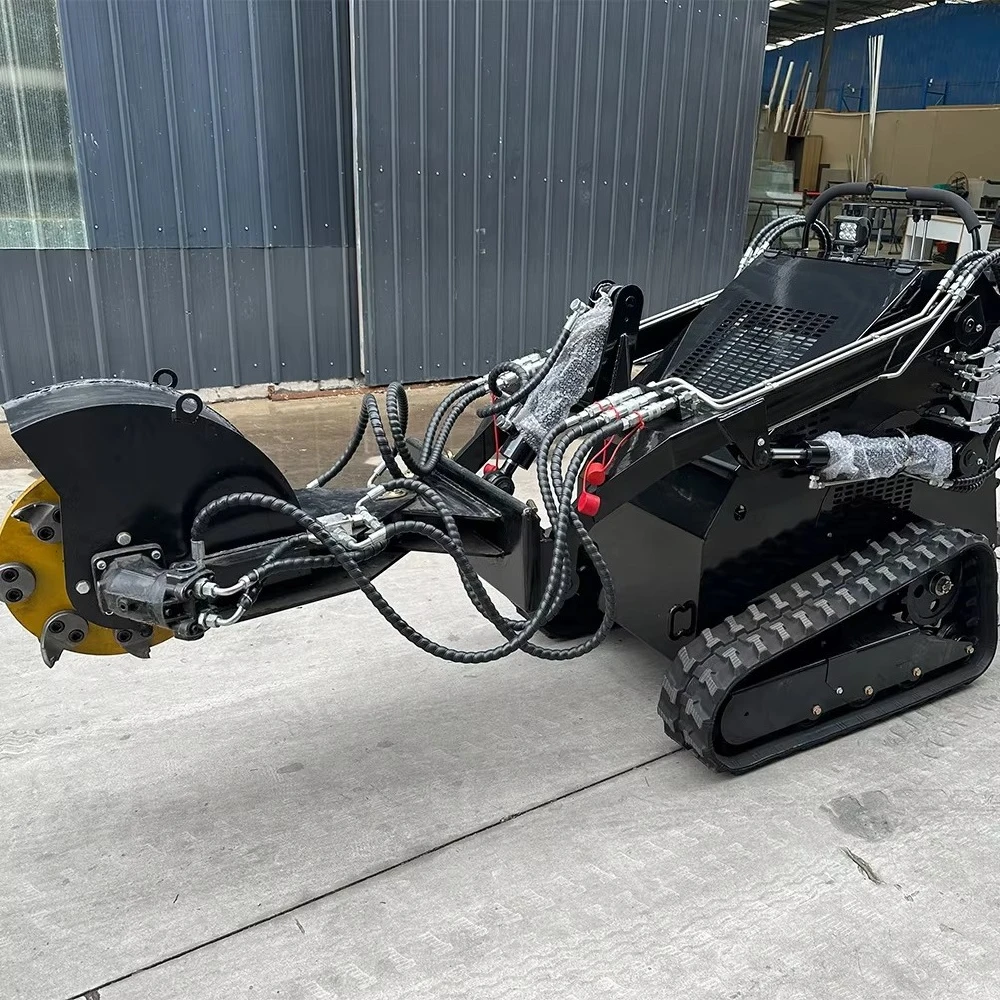 Hot Sale Cheap Price Skid Steer Track Loader Mini Skid Steer Stump Grinder for Sale