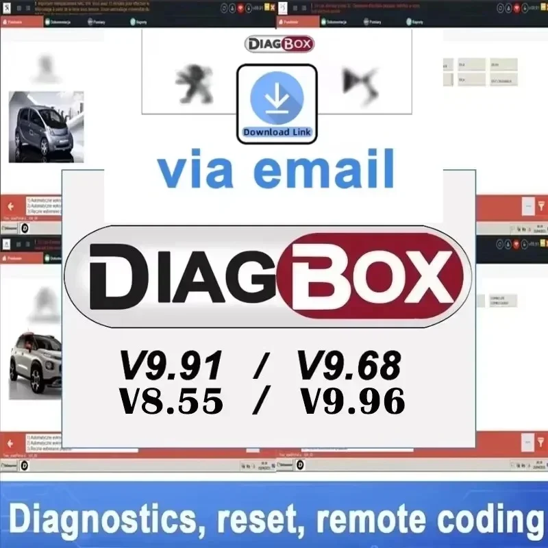 New Lexia3 Diagbox V9.91&V9.68 diagnosis V7.83 PP2000 V48/V25 For Citroen/Peugeot Car Diagnostic Tool Software Link U-disk