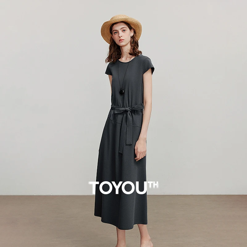 

TOYOUTH женское платье, новинка лета 2029, праздничное повседневное платье с короткими рукавами 8529047