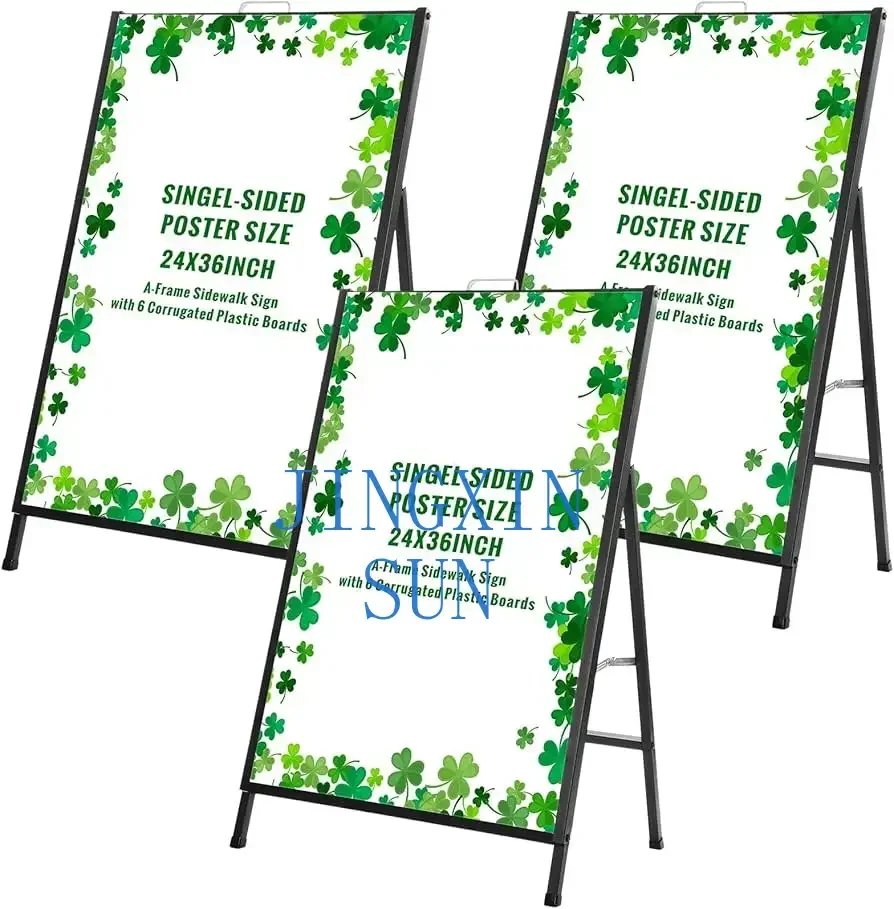 Double-sided outdoor aluminum buckle frame a board pavement sign frame a board poster display stand weathering