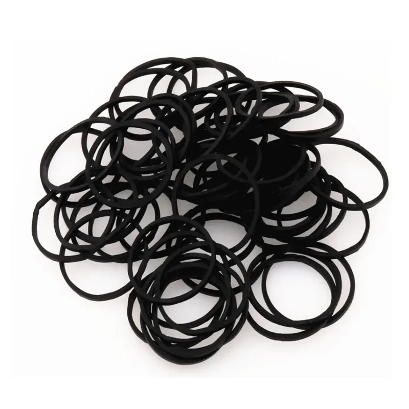 Black Elastic Rubber Bands School Office Home Industrial Ring Stretchable Paper Package Holder Rubber Band