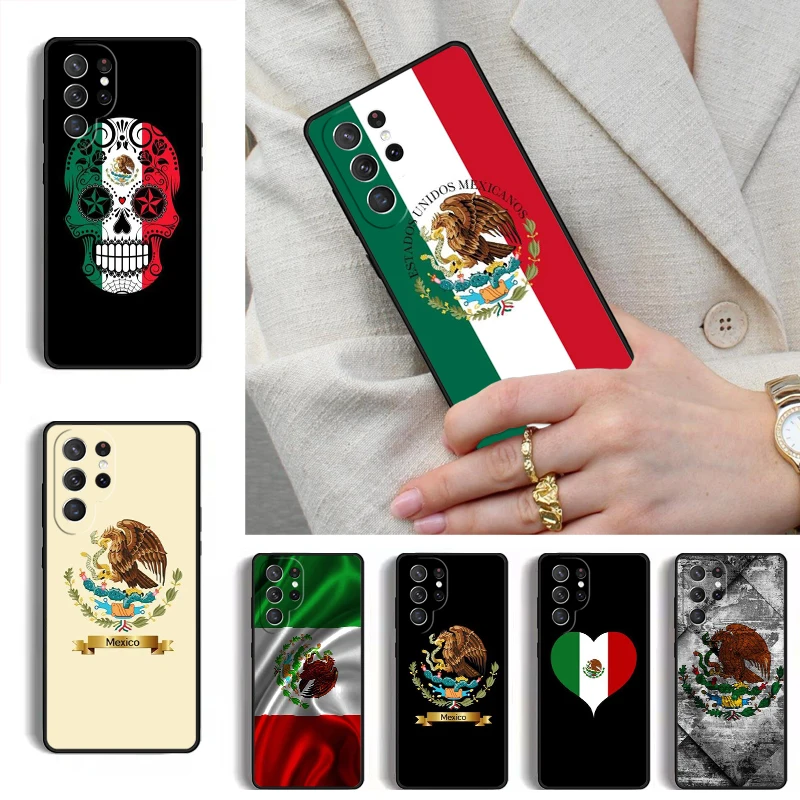 Mexico Flag MOBILE Phone Case for Samsung Galaxy S26 S25 Ultra S24 S23 S22 S21 Plus Note 10 Bumper Cover