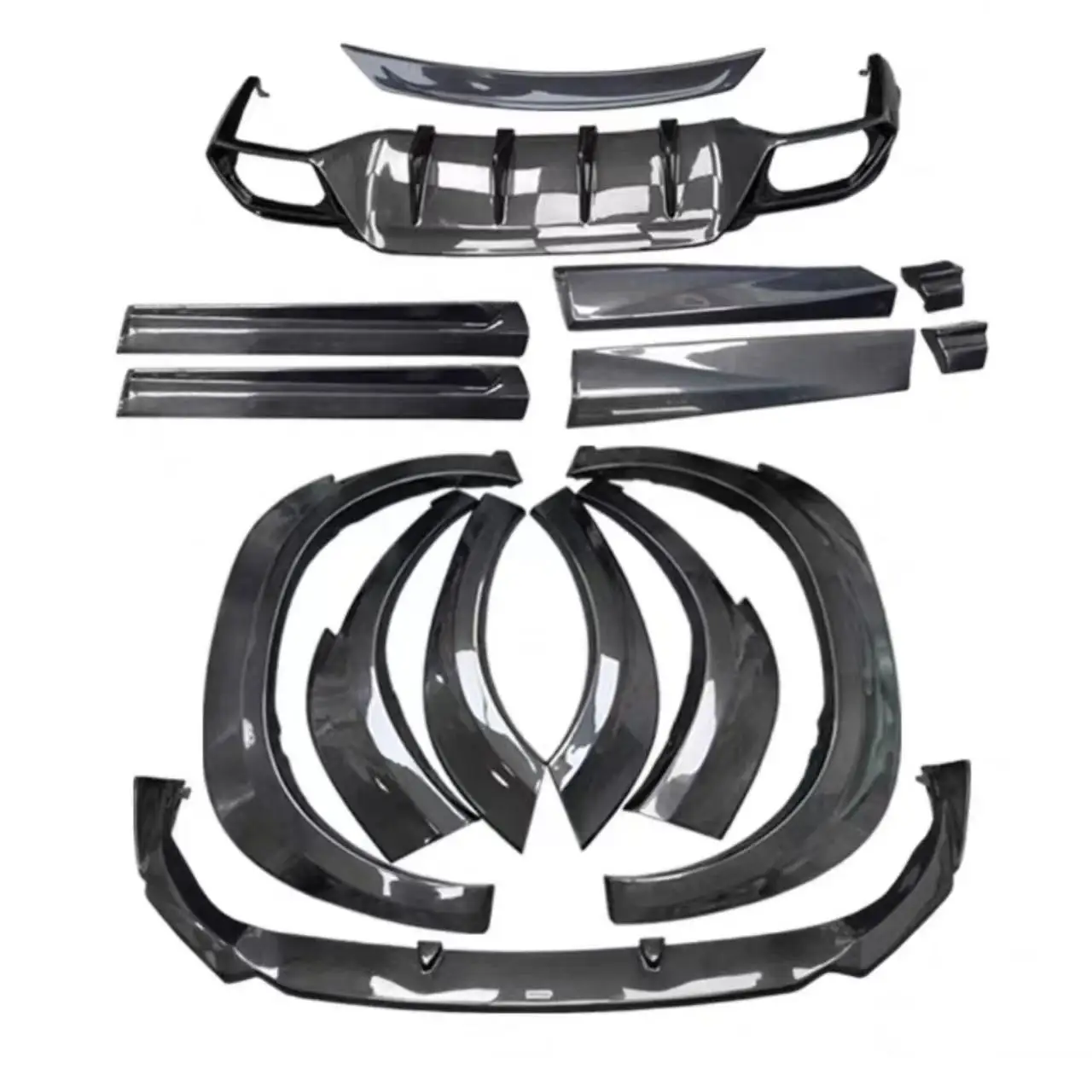 AIM style carbon fiber body kit front bumper headlight top quality automotive body kit for lexas rx