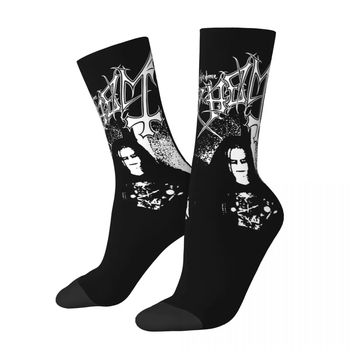 Mayhem Socks Men's Women's Casual Black Music Socks Novelty Spring Summer Autumn Winter Socks Gifts