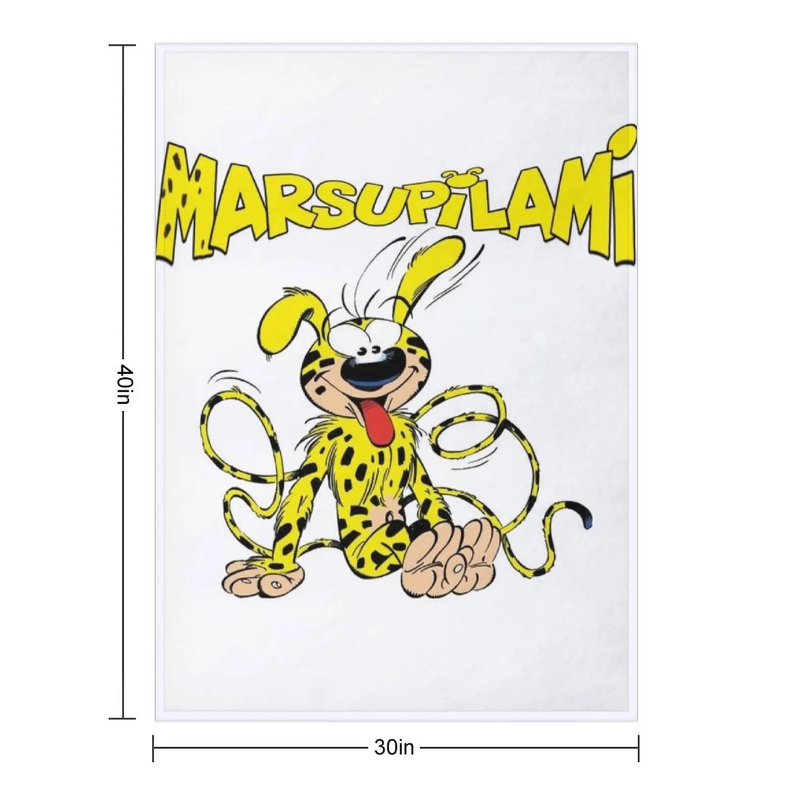 marsupilami hooba adventure Throw Blanket blankets and throws Flannels Extra Large Throw funny gift Furry Decoratives Blankets