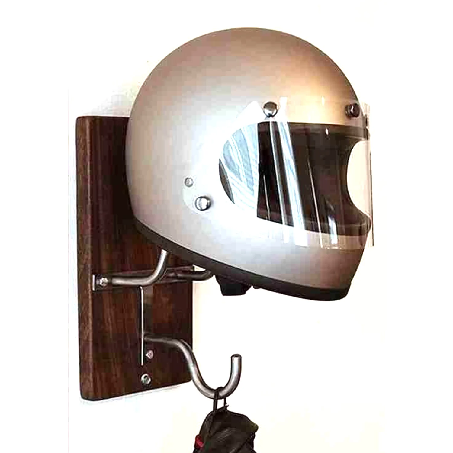 Motorcycle Helmet Rack Wall-Mounted Storage Holder Metal Hook Bracket Wall Mount Rack Clothing Helmet Bag Hanger For Room Garage