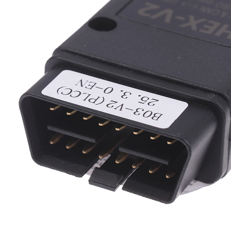 كابل HEX V2 واجهة VCDS 24.7 ATMEGA162 5054 واجهة USB لكاشف السيارات متعدد العلامات التجارية يدعم اللغة الإنجليزية