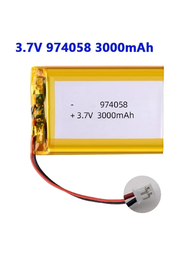 974058 3,7 V 3000 mAh Lipo-batterij Lithium-polymeerbatterijen voor massagemeter GPS-navigator Aeromodelling Oplaadbare mobiele PH2.0 - afbeelding 2