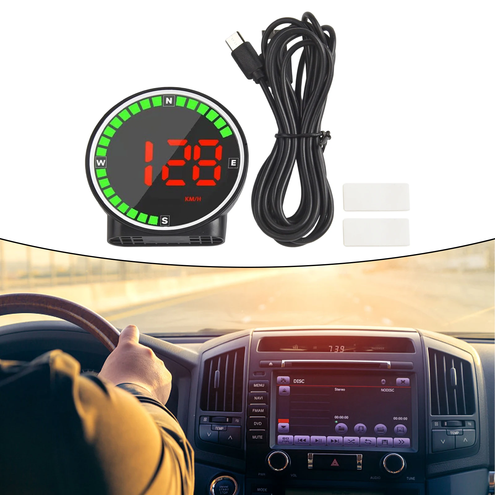Car Dashboard Usage Car Speedometer LED Speedometer Easy Installation Practical And Reliable Speeding Display Feature