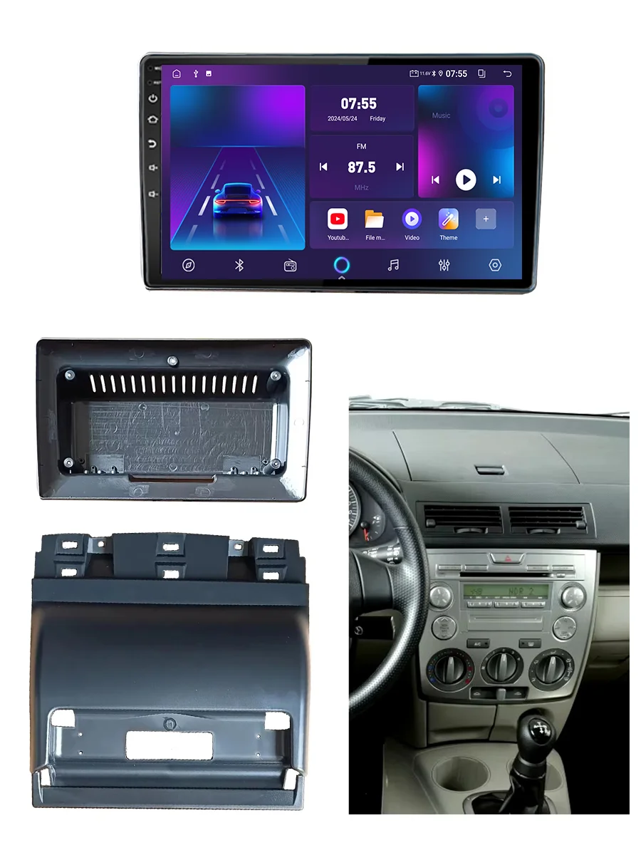 Android 13 Car Radio Multimedia Player For MAZDA Demio 2002-2005 Carplay Auto Radio Head Unit Stereo Wifi 4G Navigation 2Din DSP