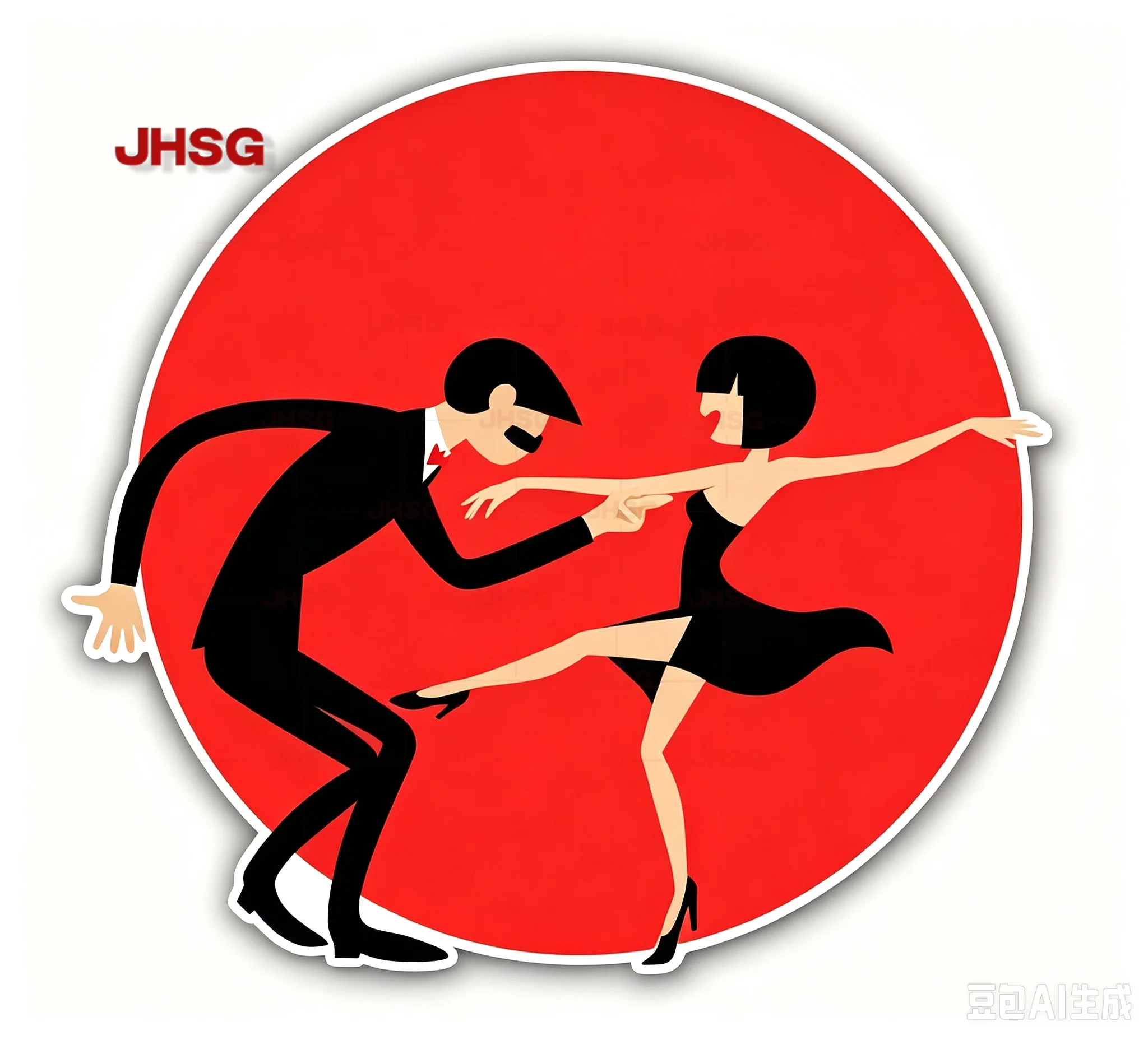 Retro Dancing Couple Car Sticker Vintage Jazz Tango Vinyl Decal Waterproof for Car Window Door Bumper Truck Auto Decor