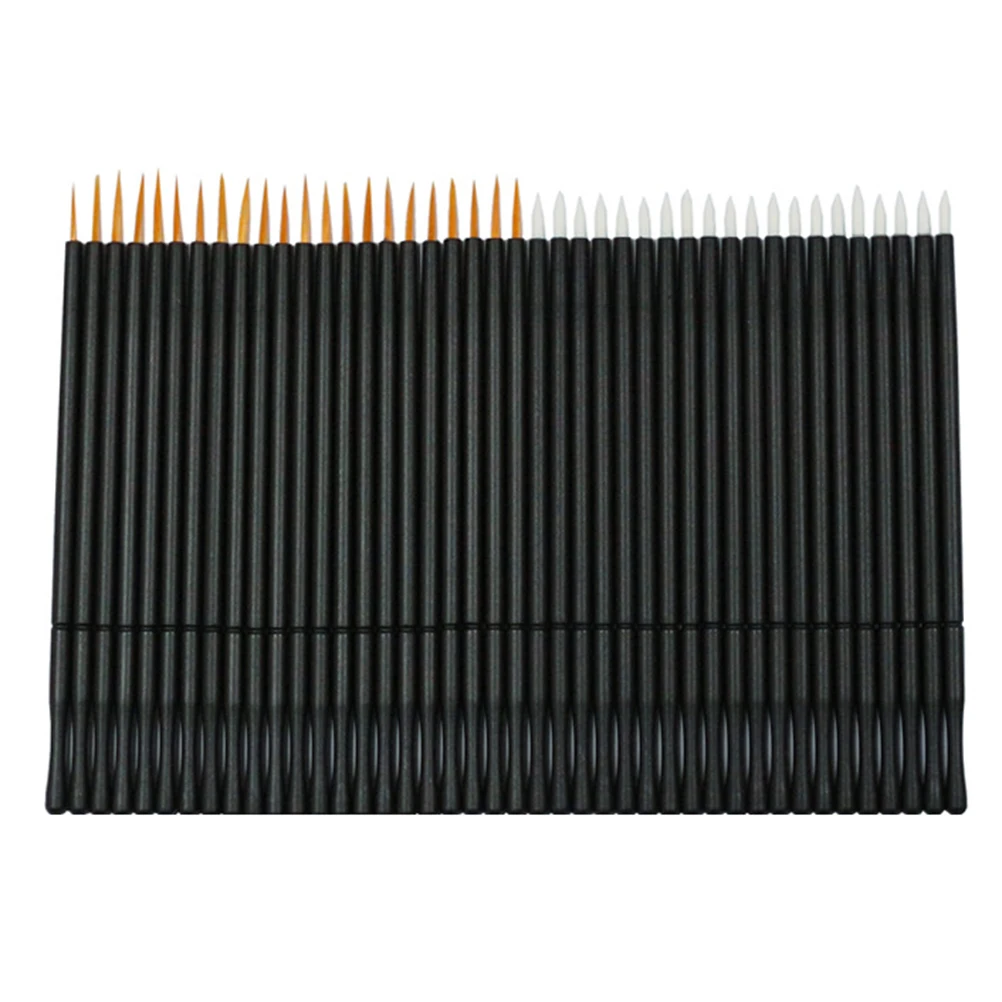 

100pcs Eyeliner Disposable Disposable Eyeliner Brushes Thin Tip Professional Makeup Tools W Applicator Liquid Brushes Home Use