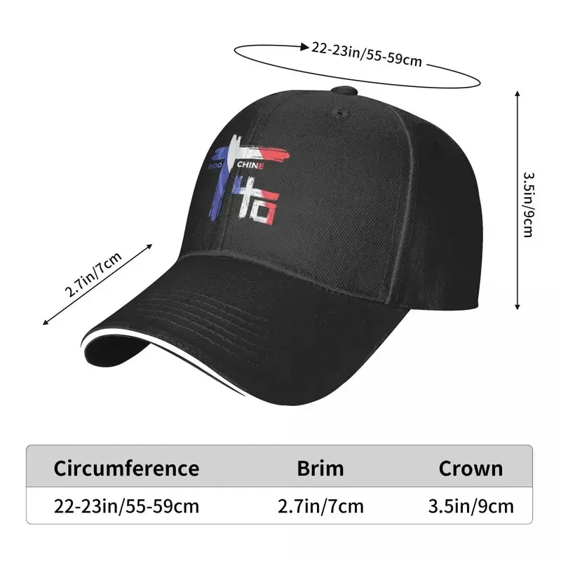 Y2K Indochine cap fashion casual caps adjustable hat hip hop summer unisex baseball hats customizable polychromatic