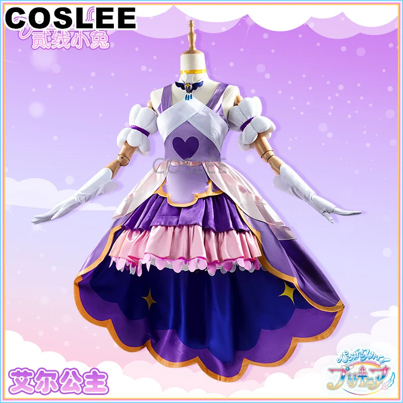 COSLEE Anime Hirogaru Sky Pretty Cure Precure Cure Majesty Ellee Lovely Lolita Dress Cosplay Costume Halloween Party Outfit Cust