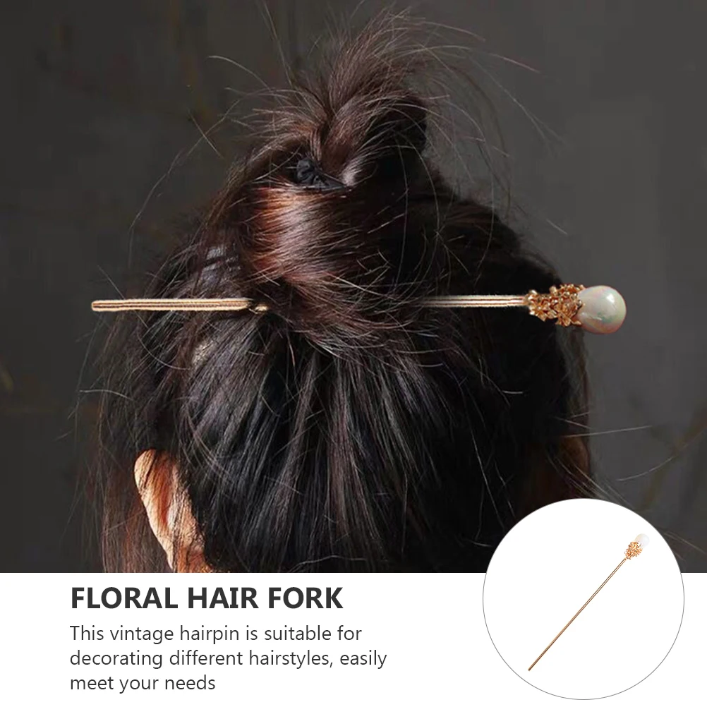 

2pcs Hairpin Chignon Chopsticks Chinese Style Retro Decorative Bun Hair Stick Chopstick Hair Stick Pin ElegantVintage