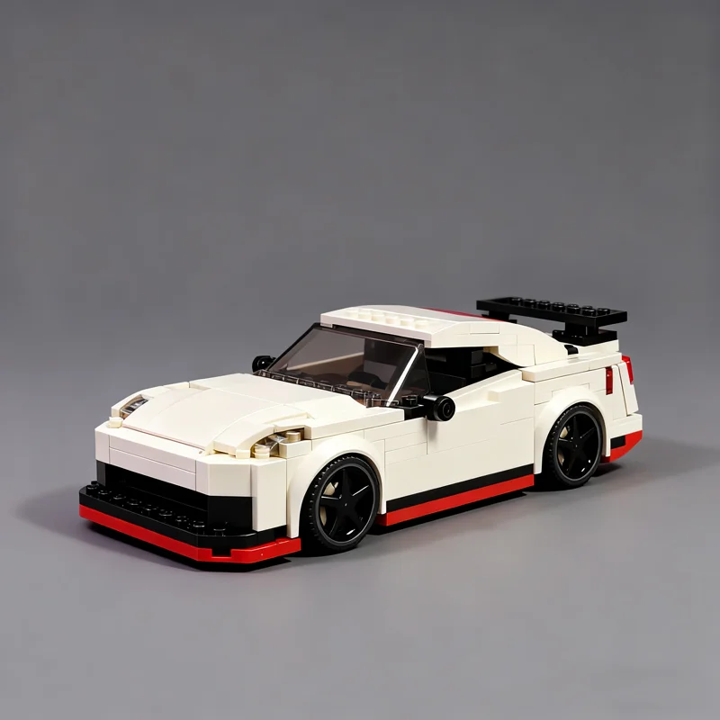 346 قطعة MOC نيسان GTRs مدينة أبطال سوبر سيارة نموذج اللبنات العمارة لعبة فكرة هدايا عيد الميلاد التعليم الطوب الاطفال