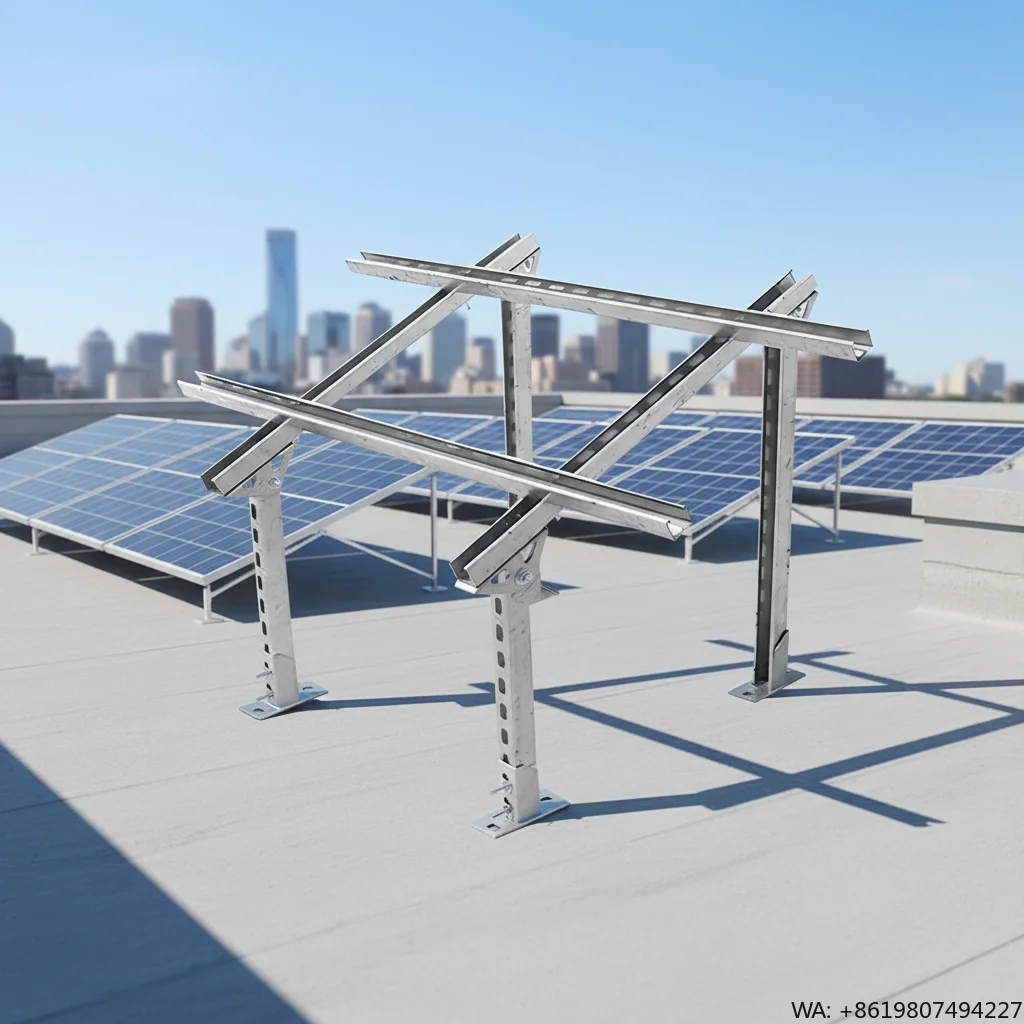 New Material Zinc&Hot-Dip Galvanized Magnesium Solar Ground Bracket Structure or Solar Panel Ground Mounting System Racks