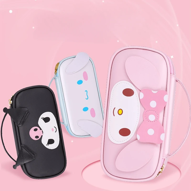 Sanrio cartoon kuromiMy melody Cinnamoroll anime cute multifunctional pencil case large capacity stationery bag kawaii new style