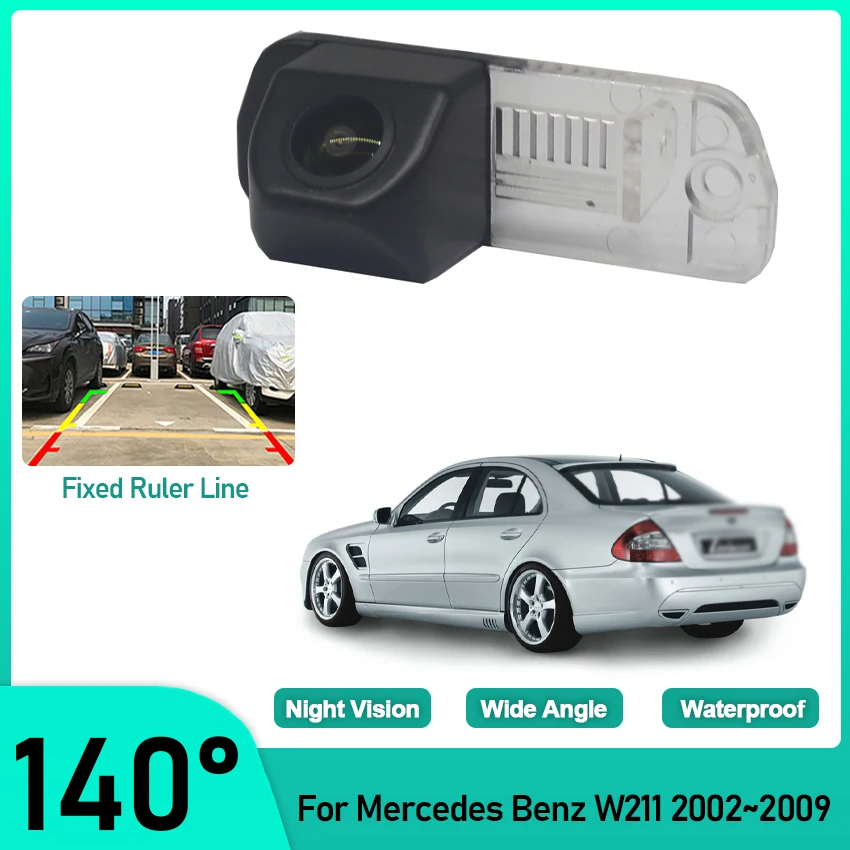 

HD High quality RCA Rear View Camera For Mercedes Benz W211 2002 2003 2004 2005 2006 2008 2009 Reverse BackUp Parking Camera