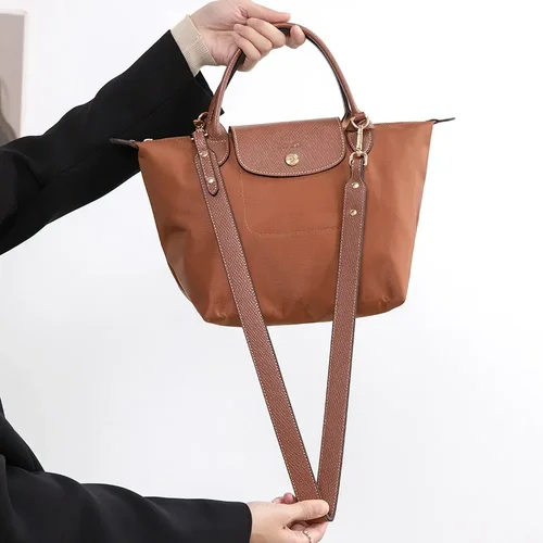 Imagen 2 del producto NUEVO Bolso Correa de hombro ajustable para Longchamp Bolso pequeño con asa corta Correa de mensajero modificada Cuero real