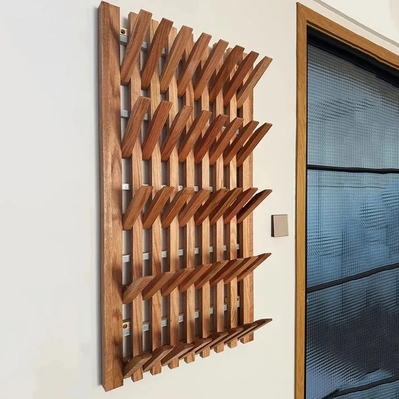 Multiple Hooks Coat Racks Wood Clothes Hanger Morden Piano Key Clothing Rack Organizer Storage Home Entrance Hall Furniture
