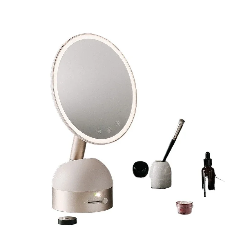 Retro emerald with vanity mirror with lamp 3D smart led vanity mirror