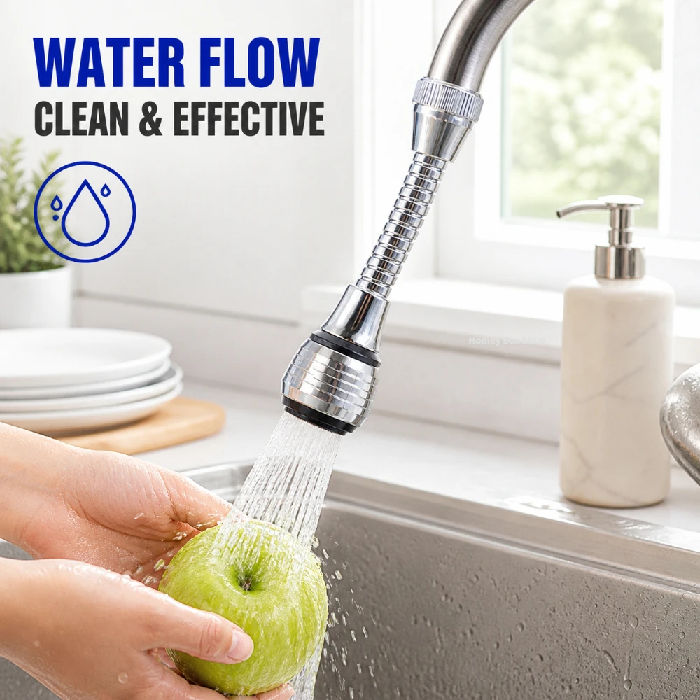 

WaterSaving Faucet Bubbler 360Degree Rotatable DualMode Tap-Aerator Extension Nozzle Bathroom Kitchen Sink Use