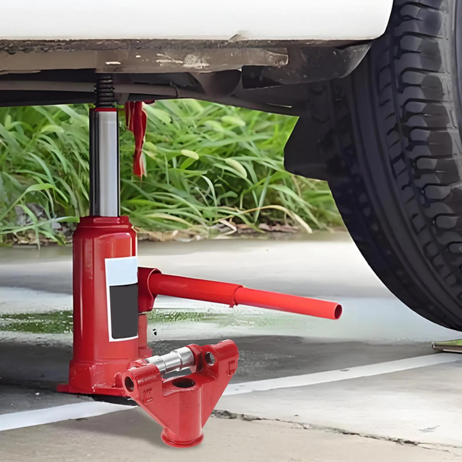 Dual Pump Lift Horizontal Jack Repair Kit Iron Material Swivel Wheel Replacement Hydraulic Lifting Cylinders Seal Repair Tool