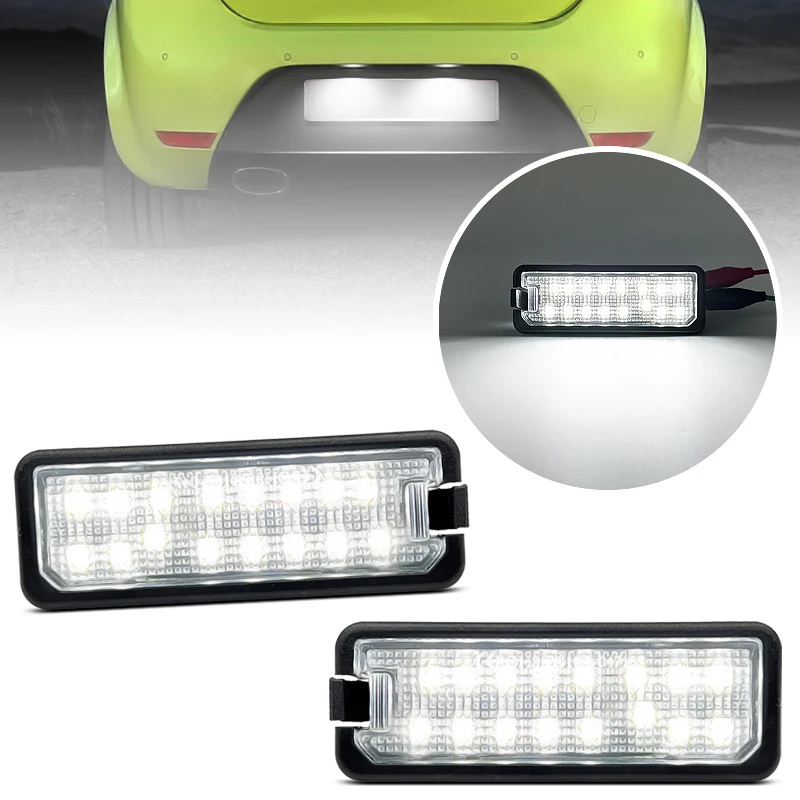 2 luces LED para matrícula, para Seat Altea Exeo Ibiza Leon Toledo Skoda Superb, para Audi Q8 R8, reemplazo OEM 420943021
