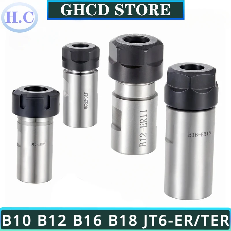 

Drill Chuck ER Chuck B10 B12 B16 B18 JT6 ER11 ER16 ER20 ER25 ER32 TER Front and Rear Telescopic Drill Chuck Tool Holder Motor